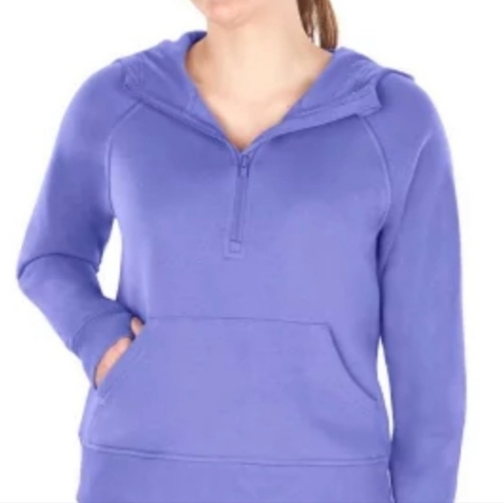 Member's Mark Ribbed Zip Hoodie Periwinkle L